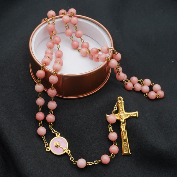 Original Handmade Red Grain Chalcedony Rosary