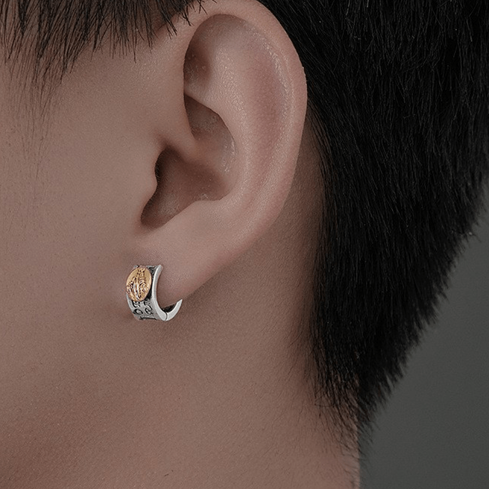 Virgin Mary Silver Earrings Religion Jewelry