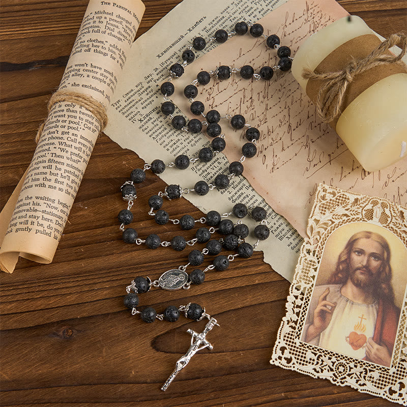Volcanic Pulse Rosary: A Devotional Thread Woven with Christ's Love