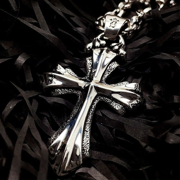 925 Sterling Silver Modern & Minimalist Crucifix Necklace: Simple Design for the Devout