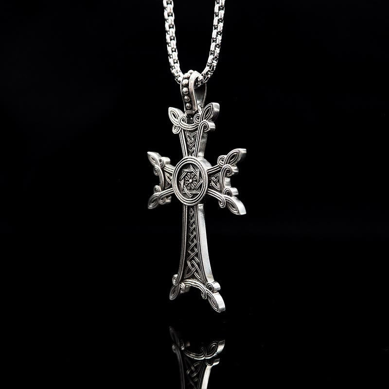 925 Sterling Silver Celtic Crucifix Necklace: A Timeless Blend of Faith and Artistry