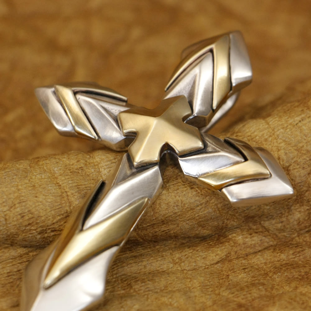 925 Sterling Silver Vintage & Classic Cross Necklace: A Modern Interpretation of the Sacred Sigil