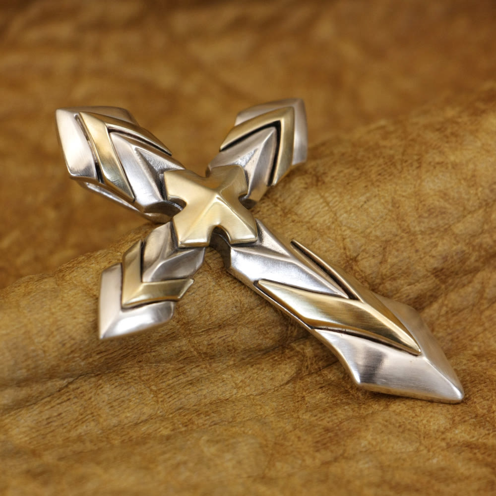 925 Sterling Silver Vintage & Classic Cross Necklace: A Modern Interpretation of the Sacred Sigil