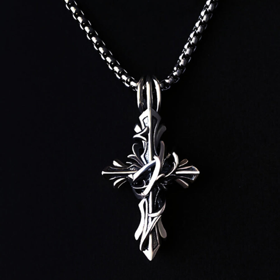 925 Sterling Silver Vintage & Minimalist Cross Necklace: A Timeless Symbol of Spiritual Devotion
