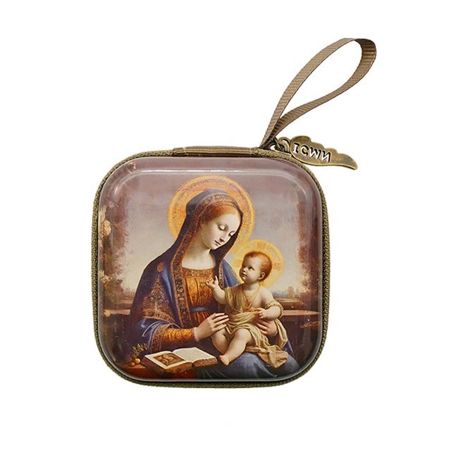 9 Patterns Cartoon Style Square Rosary Cases: A Beautiful Blend of Faith and Function