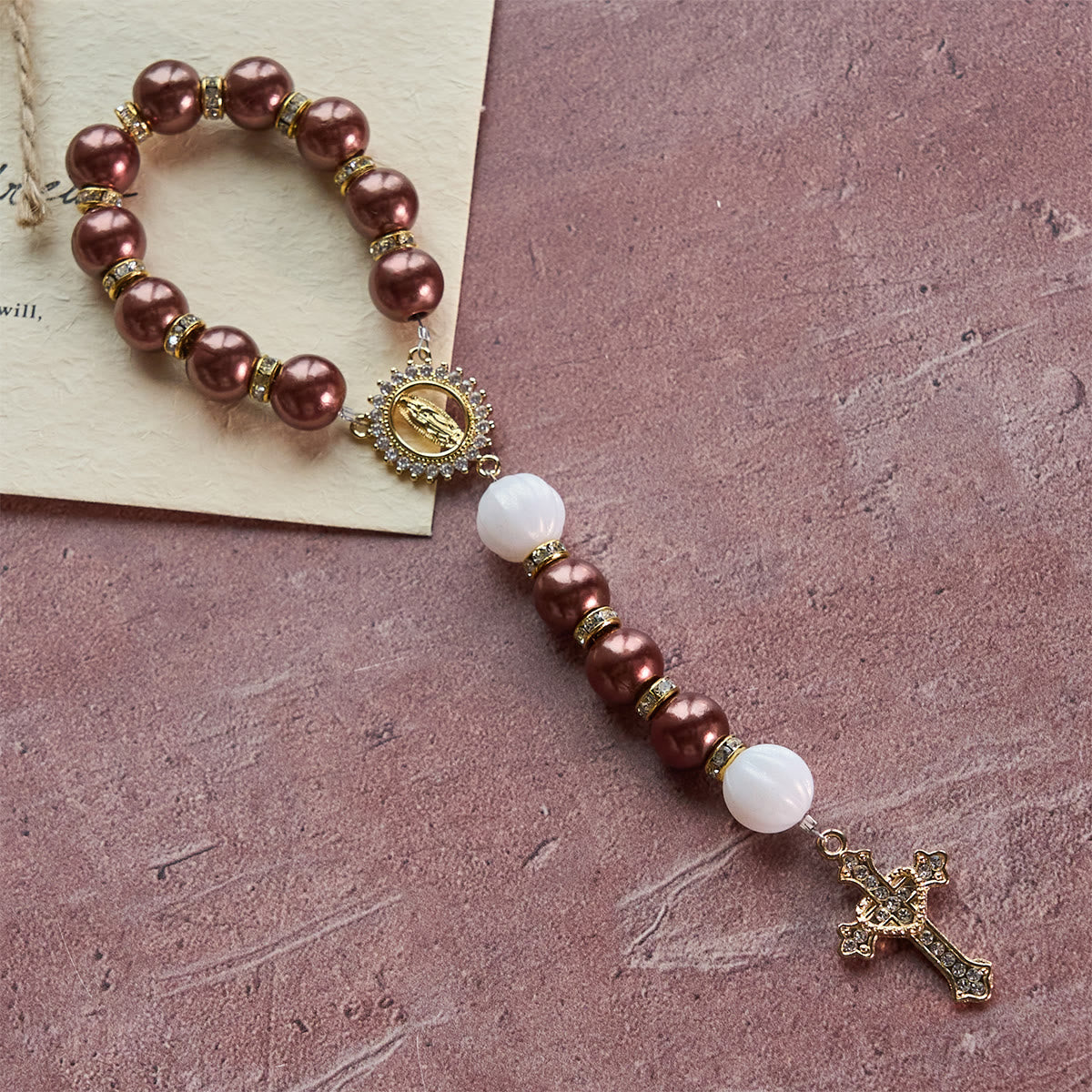Marian Accent Pocket Rosary: Heavenly Guidance & Spiritual Connection