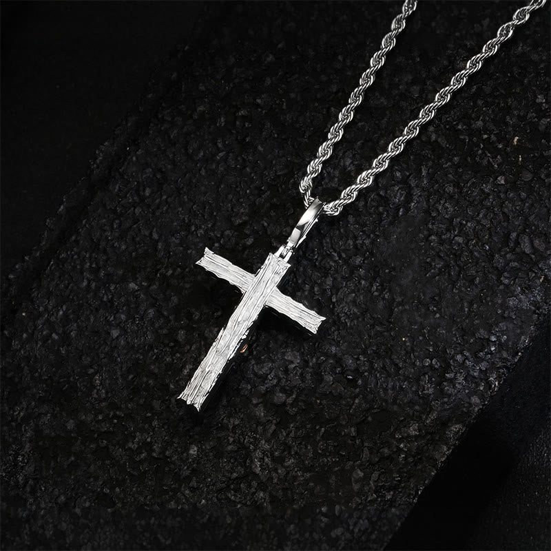 Copper & Zircon Crucifix Necklace: His Sacrifice Close to Your Heart