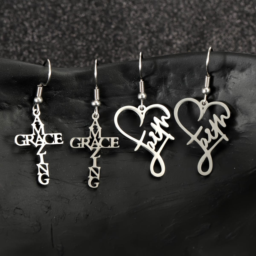Cross & Grace Faith Earring: Delicate Belief for Daily Wear
