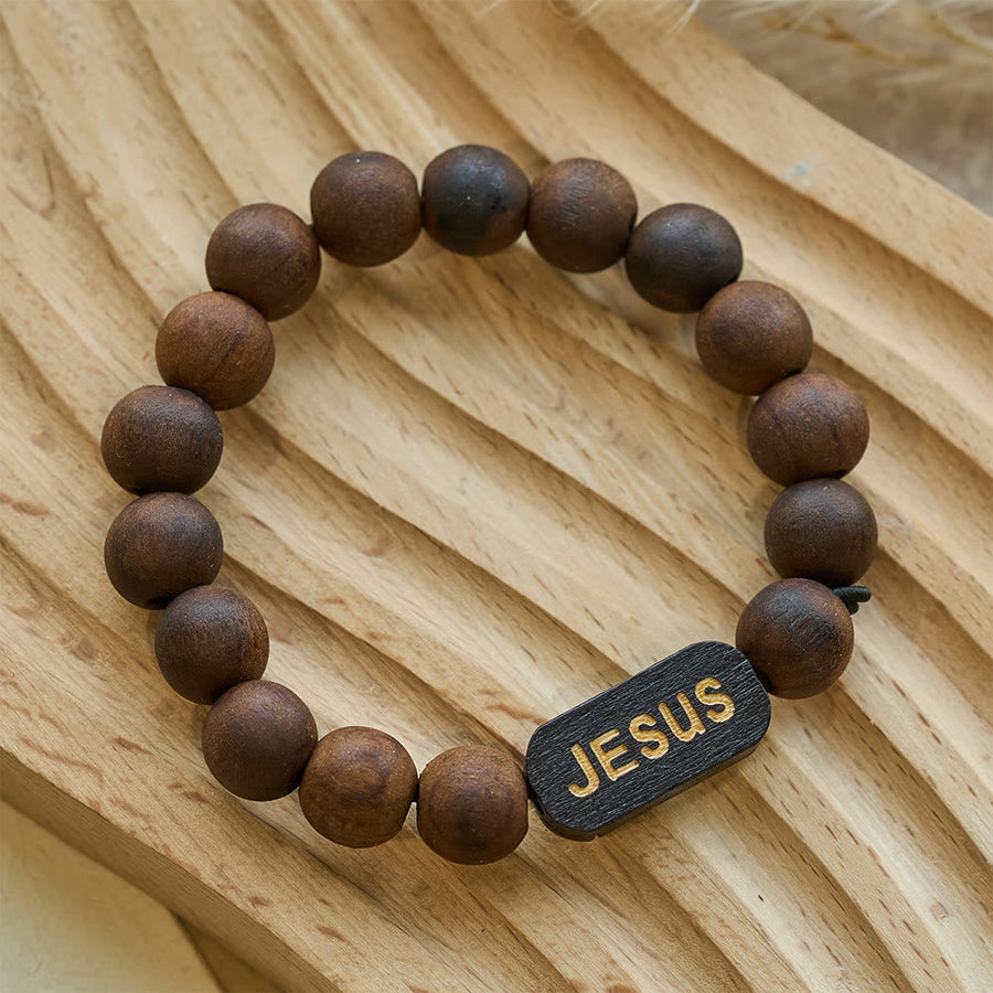 Jesus Wooden Bracelet Jewelry Gifts