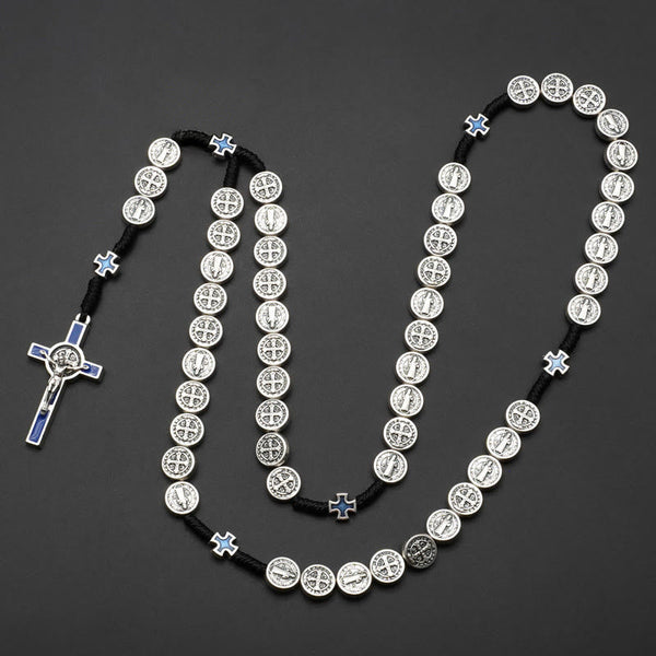St. Benedict Rope a Decade Rosary for Exorcism/Praying (4 colors)
