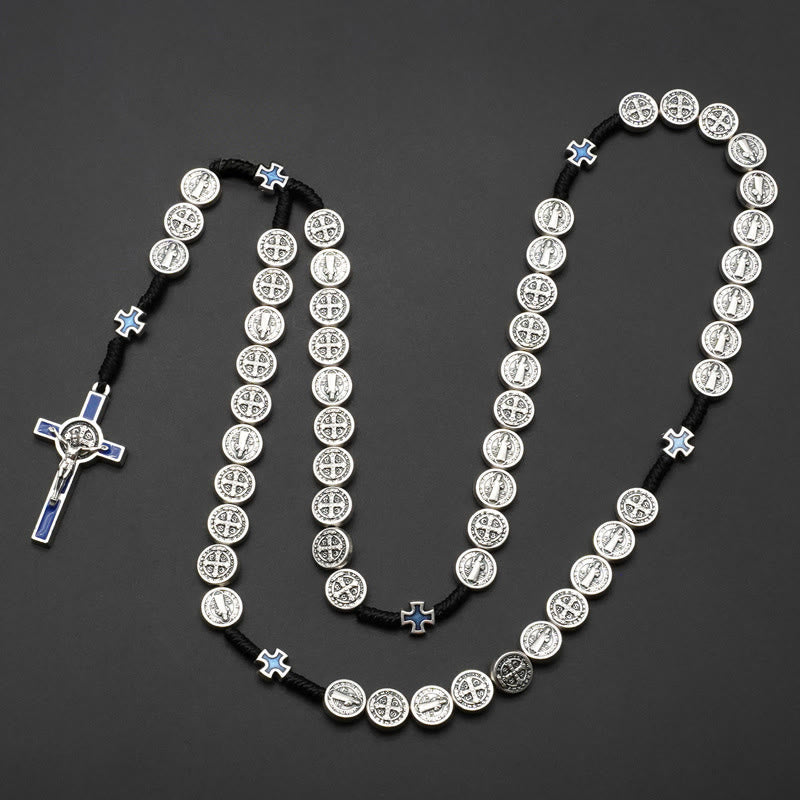 St. Benedict Rope a Decade Rosary for Exorcism/Praying (4 colors)