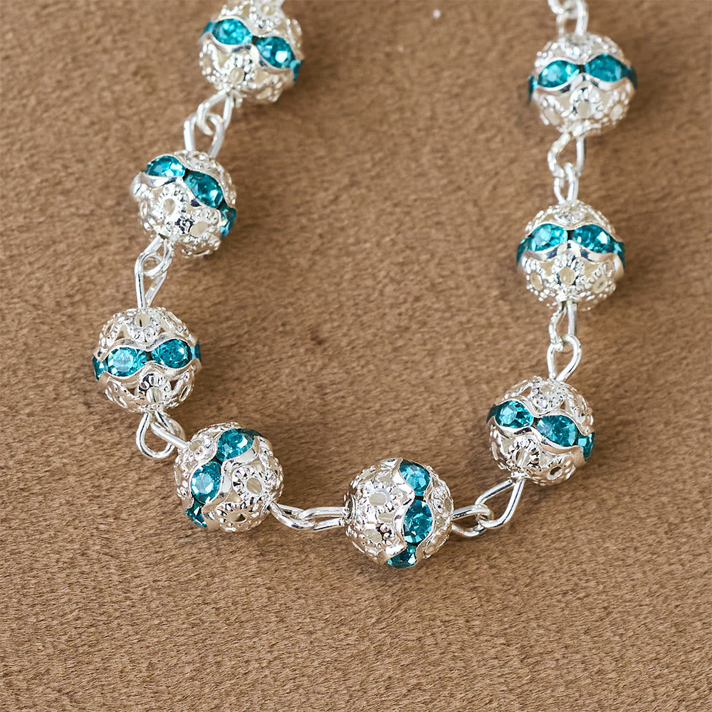 Sparkling Bead Pocket Rosary with Our Lady Medal: Symbol of Faith and Grace