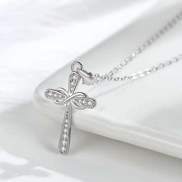 Infinity Cross Zircon Necklace: A Symbol of Christ’s Everlasting Love