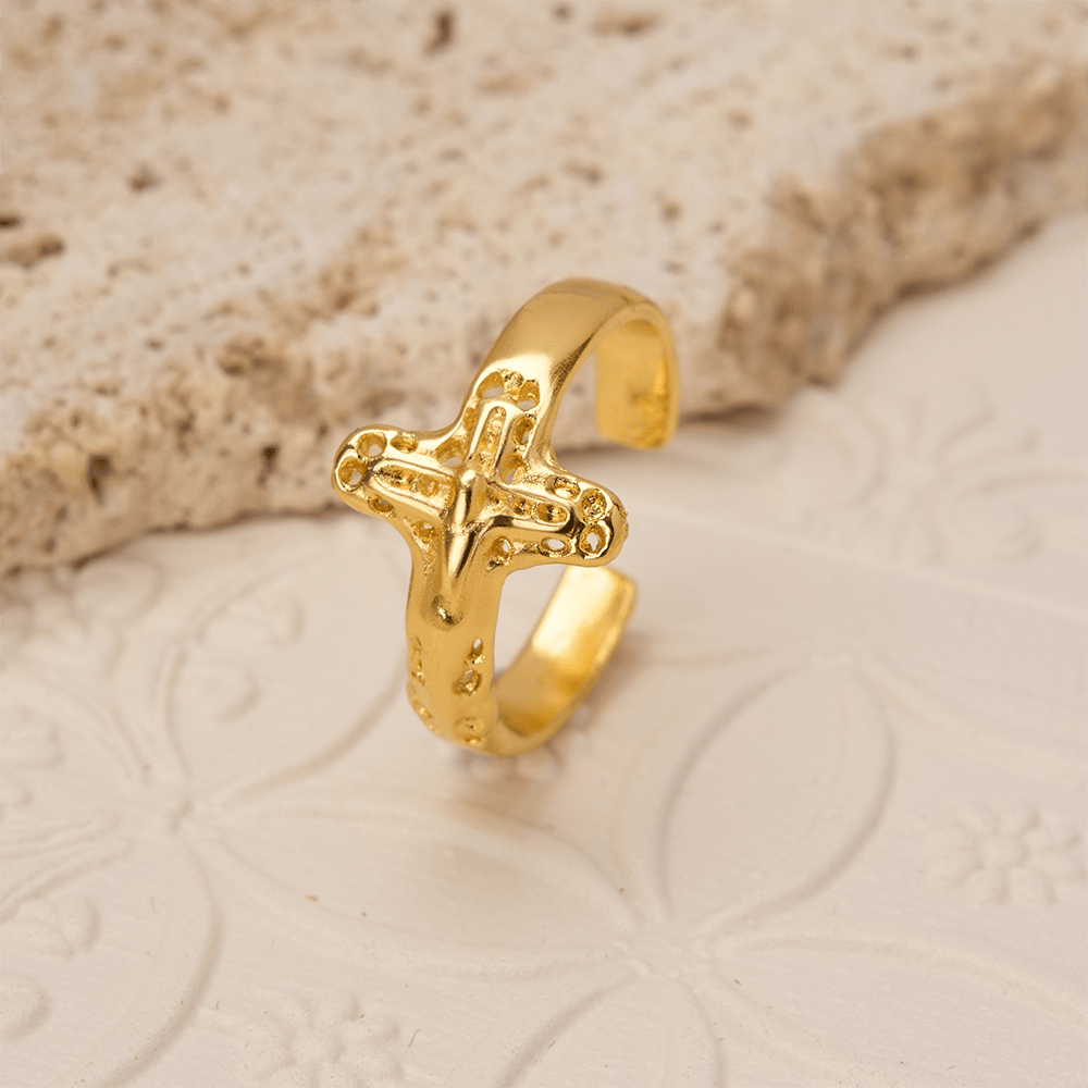 Crucifix Devotional Ring: Emblem of Redemption & Unwavering Faith