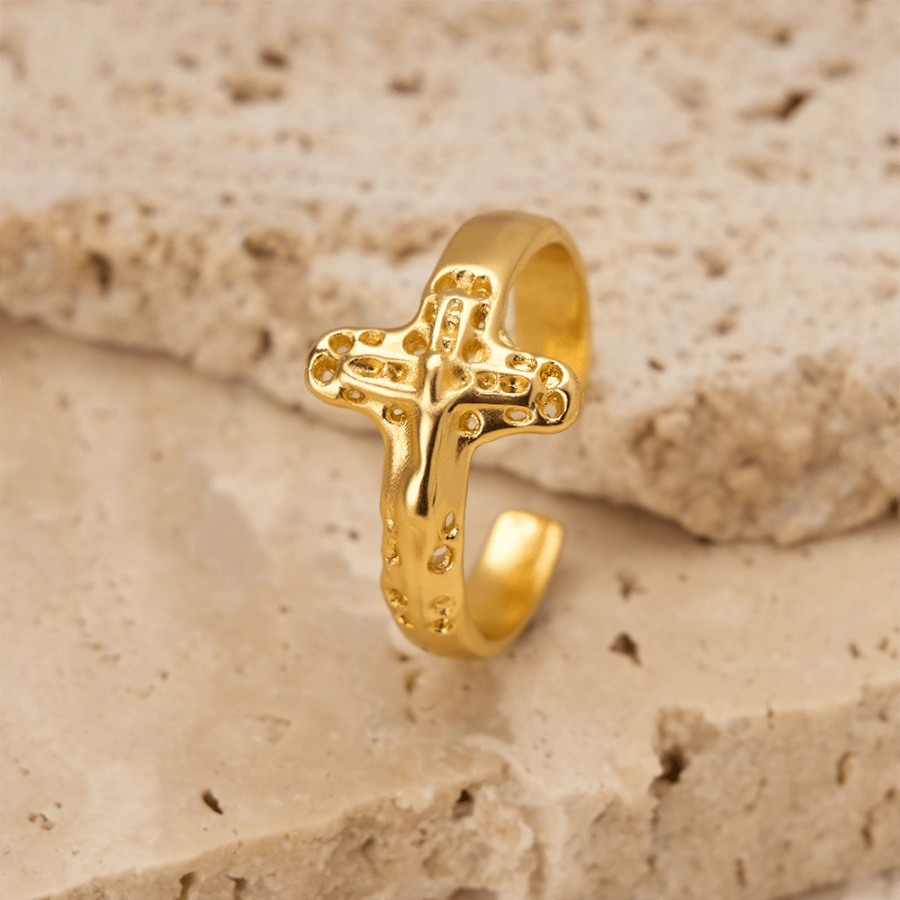 Crucifix Devotional Ring: Emblem of Redemption & Unwavering Faith