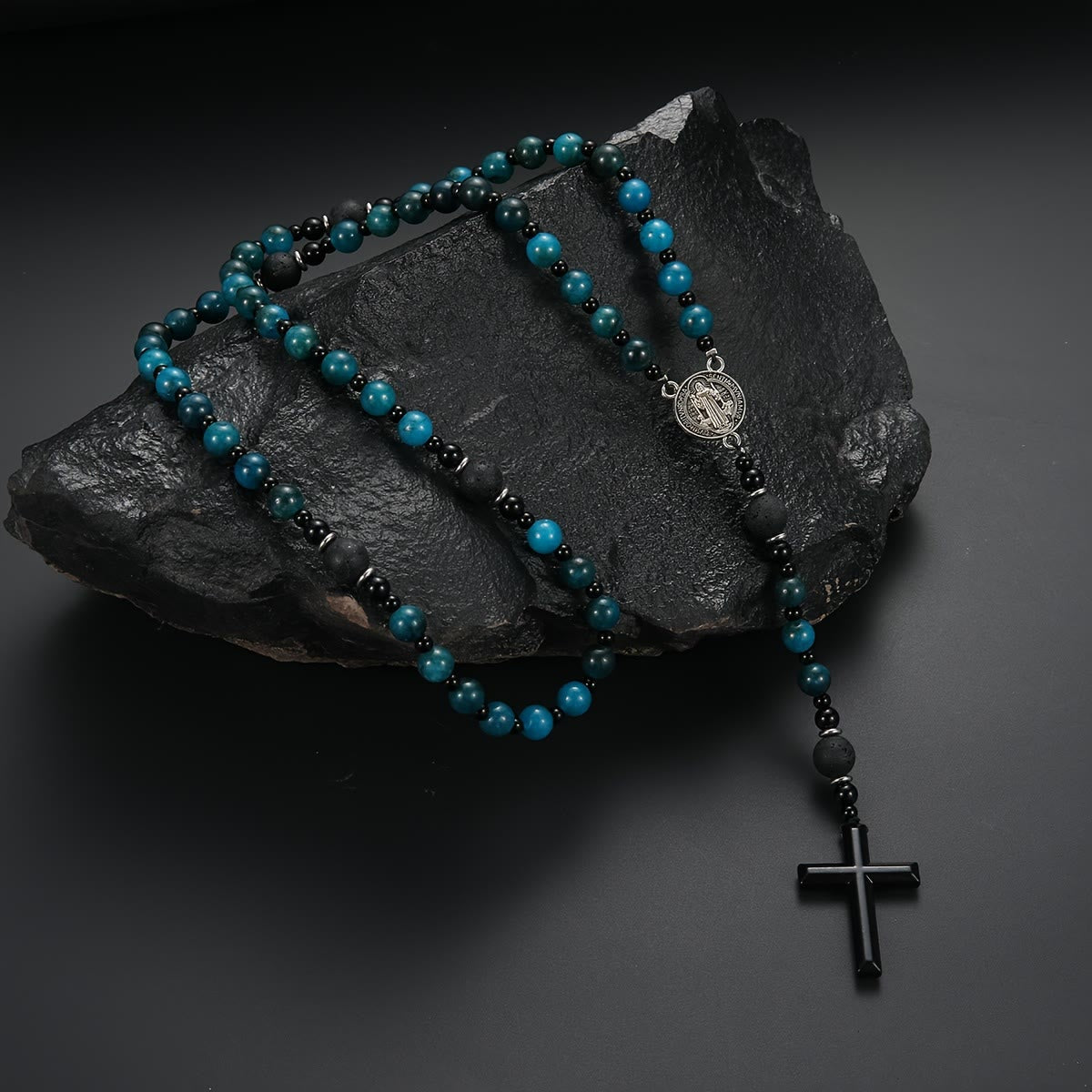 Blue Tiger's Eye Rosary: Timeless Emblem of Gentle Heavenly Guardianship