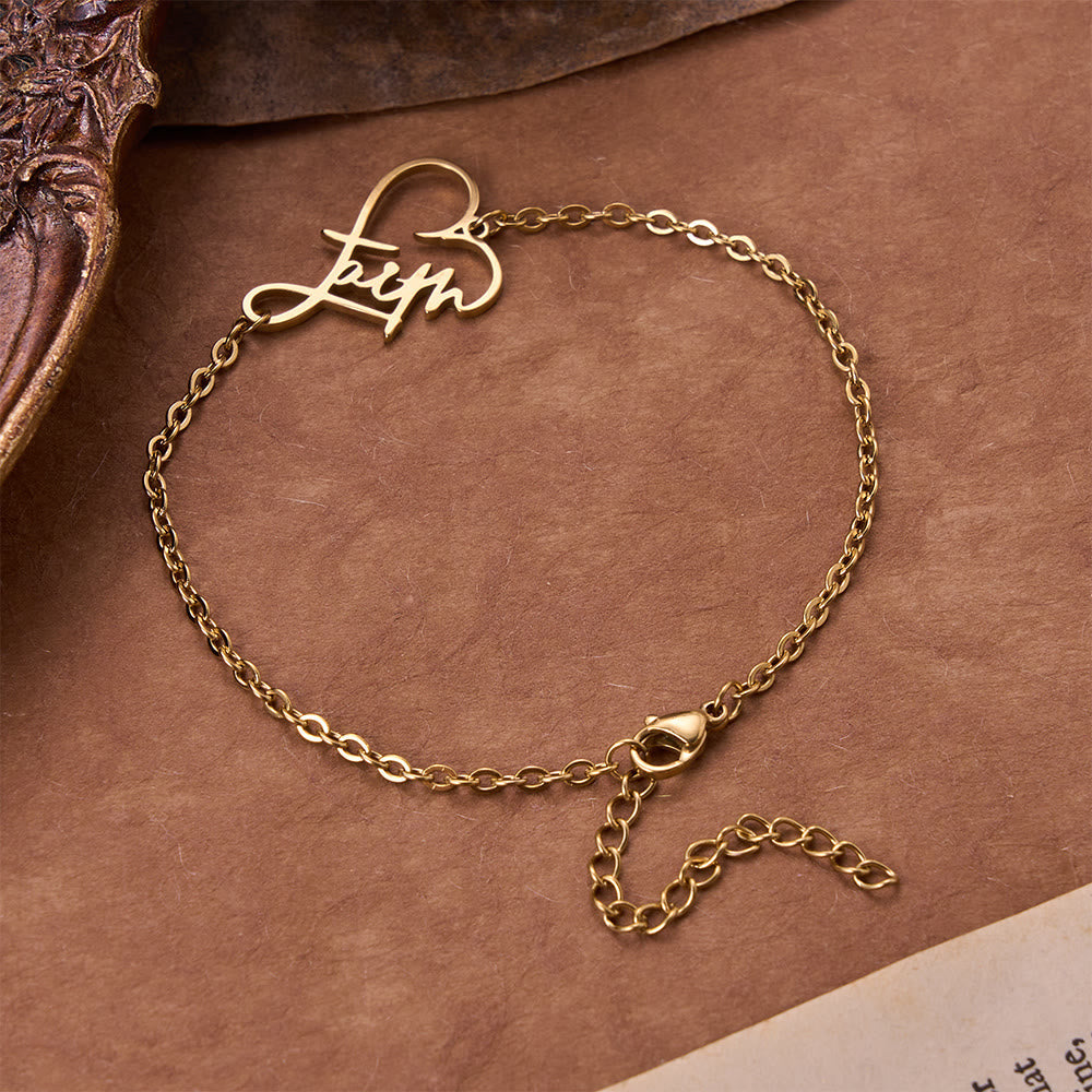 Open‑Cut Heart Faith Script Pendant Necklace: Emblem of Enduring Heavenly Hope