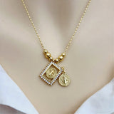 Guadalupe Virgin&round holy medal