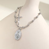 Miraculous&Crucifix-Silver
