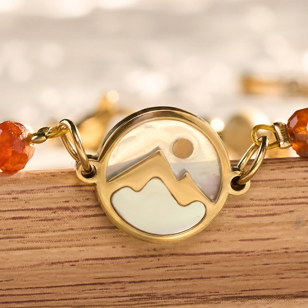 Wilderness Inspire Mountain Charm Bracelet: Symbol of Quiet Sacred Serenity