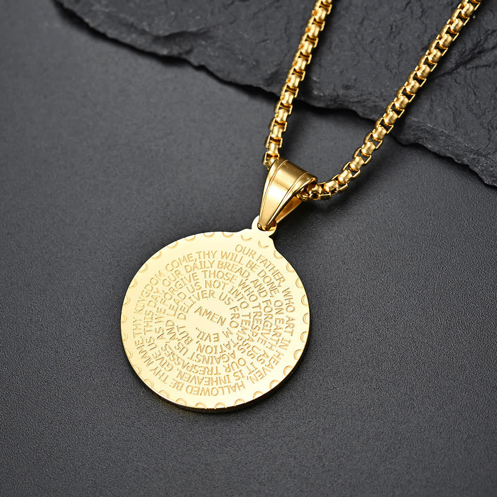 Polished Praying Hand Serenity Prayer Chain: Sign of Steadfast Celestial Solace