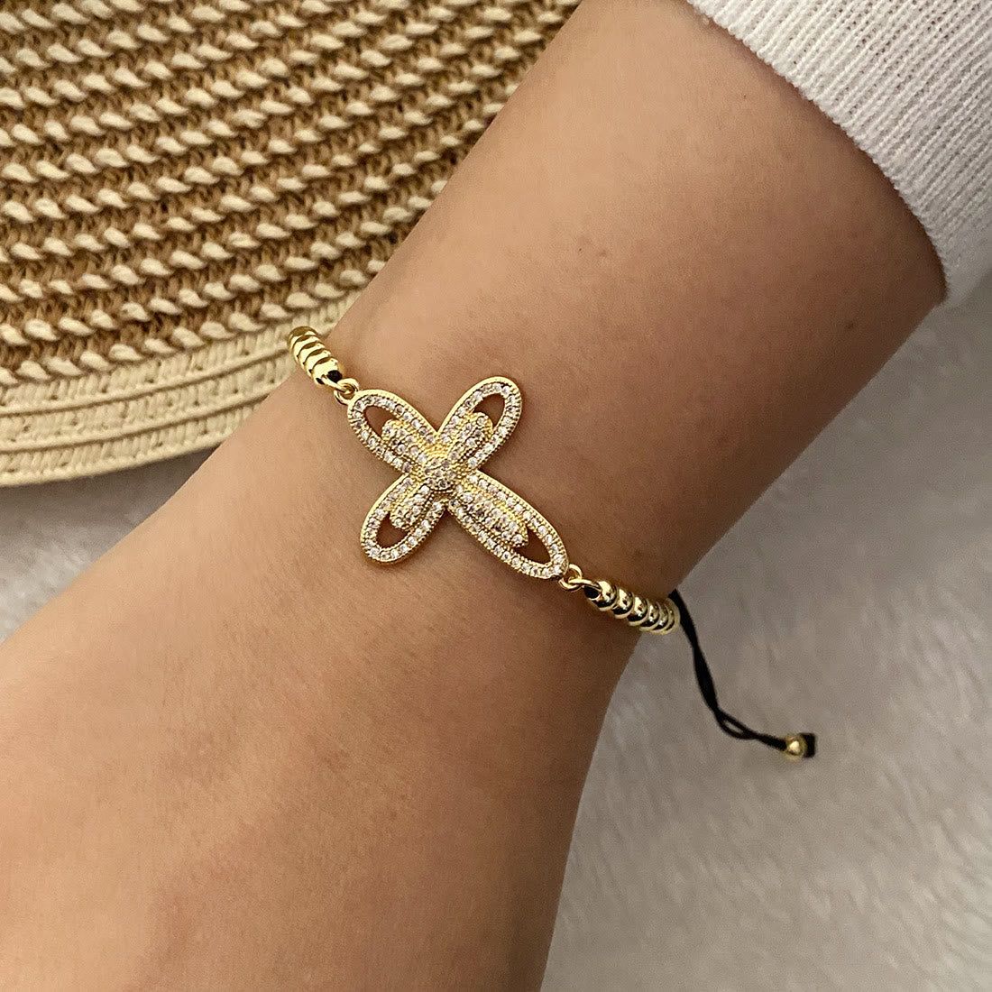 Multi‑Style Cross Charm Pull‑Cord Bracelet: Emblem of Abiding Spiritual Grace