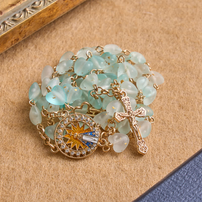 Starburst Our Lady of Luján Heart Rosary: Token of Enduring Grace