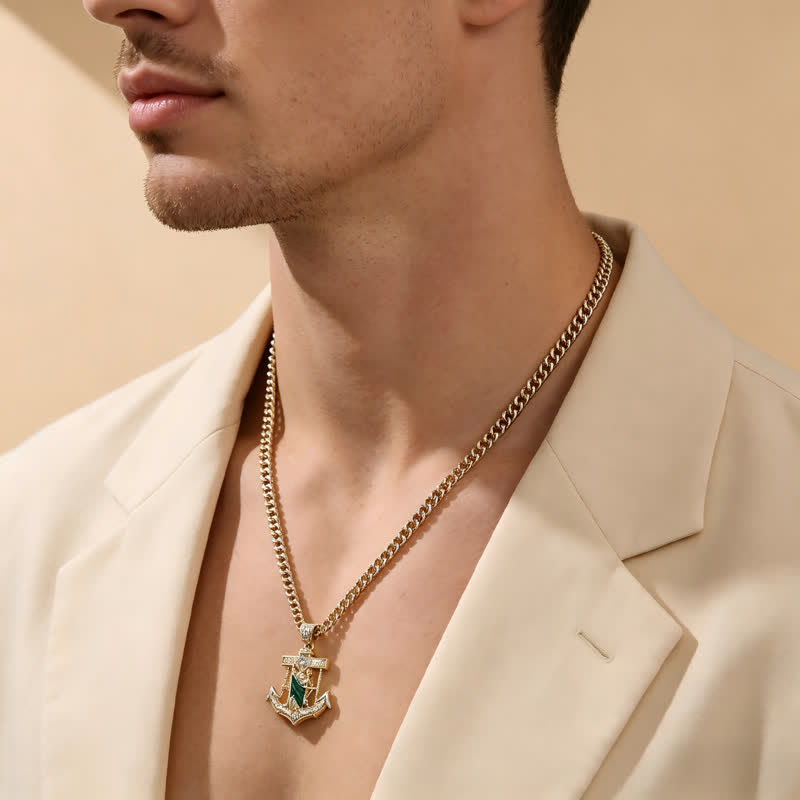 Iconic Necklace Featuring St. Jude & St. Christopher: Emblem Of Uplifting Divine Hope