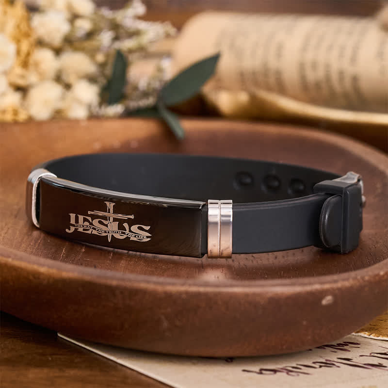 Adjustable Faith Jesus Cross Bracelet: Token of Abiding Divine Peace