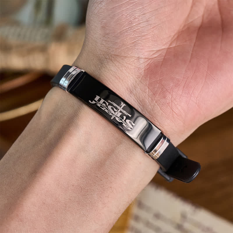 Adjustable Faith Jesus Cross Bracelet: Token of Abiding Divine Peace