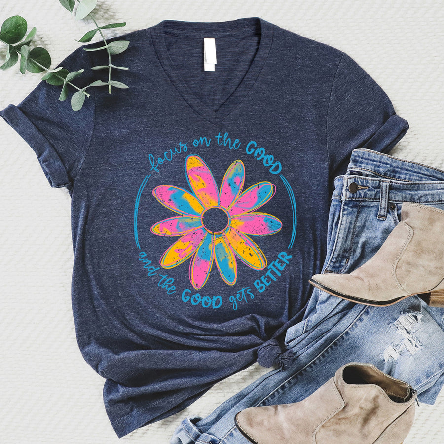 Focus On The Good V-Neck