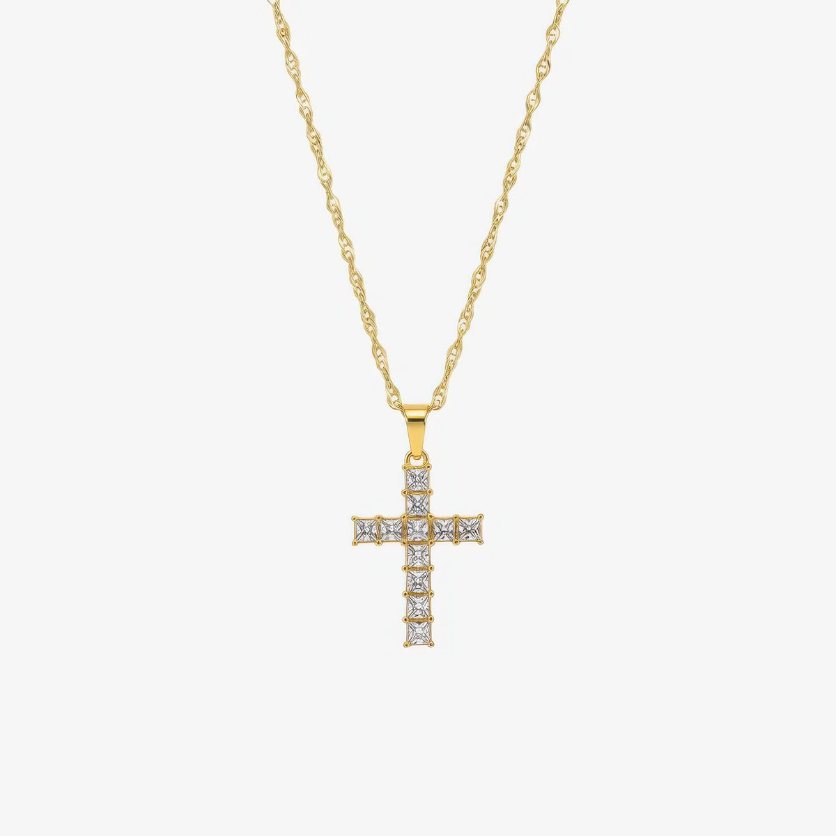 Prism Cross Necklace