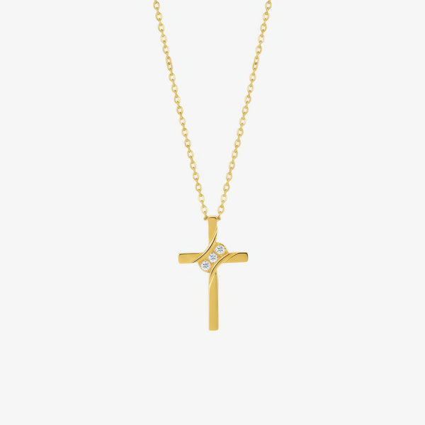 Eternity Cross Necklace