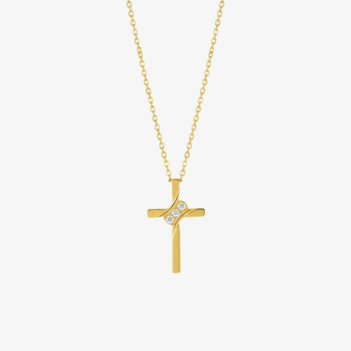 Eternity Cross Necklace