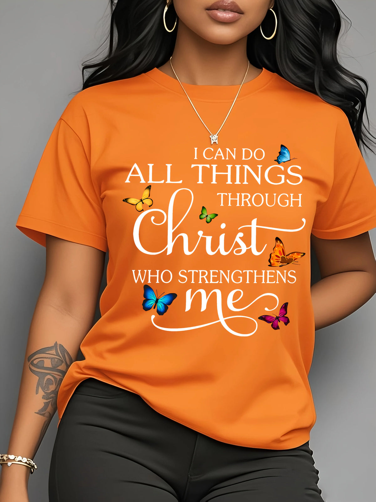 I Can Do All Things Butterfly Tee