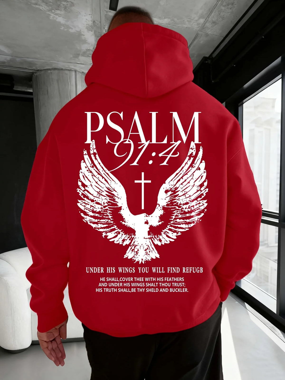 Psalm 91:4 Under His Wings Hoodie