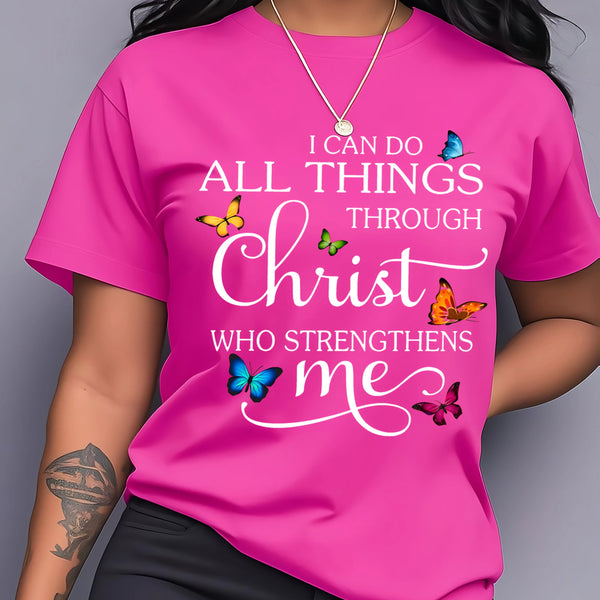 I Can Do All Things Butterfly Tee