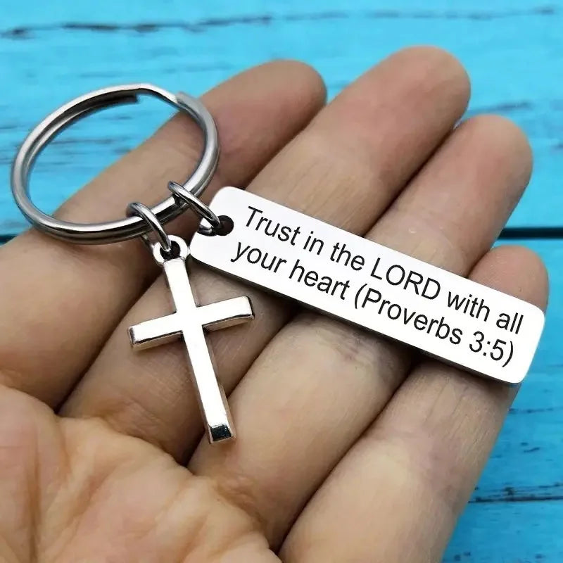 With God All Things Are Possible Keyring