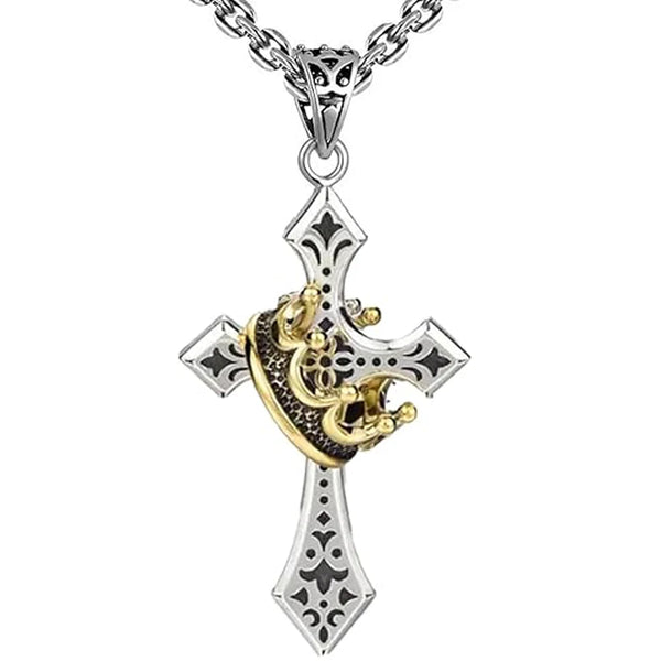 Kingdom Cross & Crown Pendant