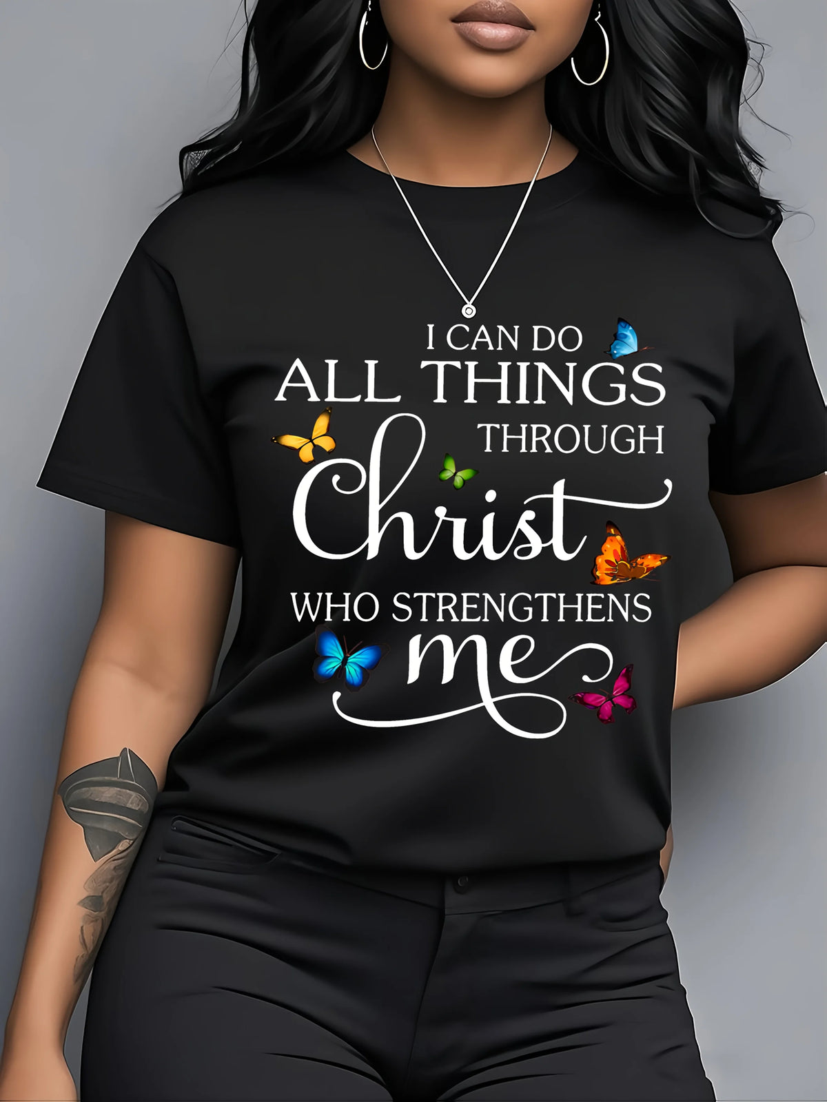 I Can Do All Things Butterfly Tee