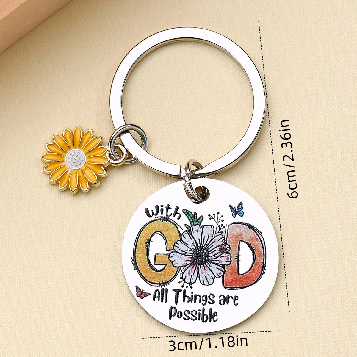 Daisy Faith Keyring