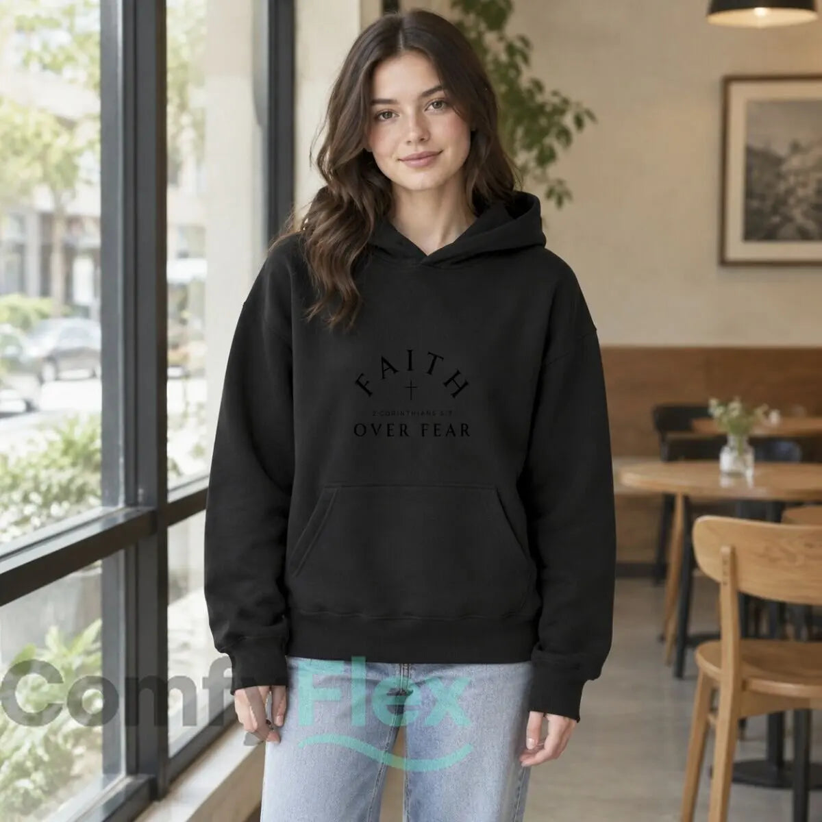 Faith Over Fear 2 Corinthians 5:7 Hoodie