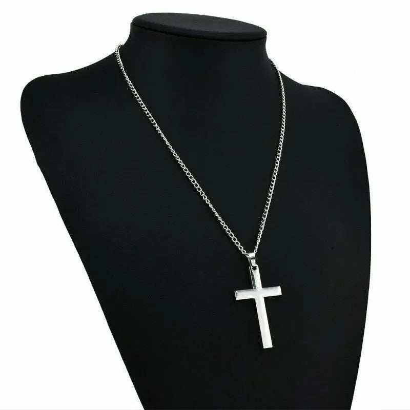 Simple Cross Pendant Necklace