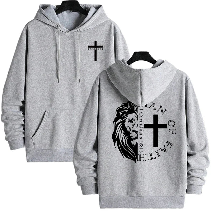 Man of Faith Lion Hoodie