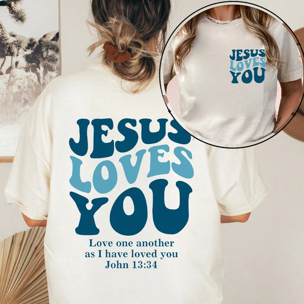 Jesus Loves You Retro Tee