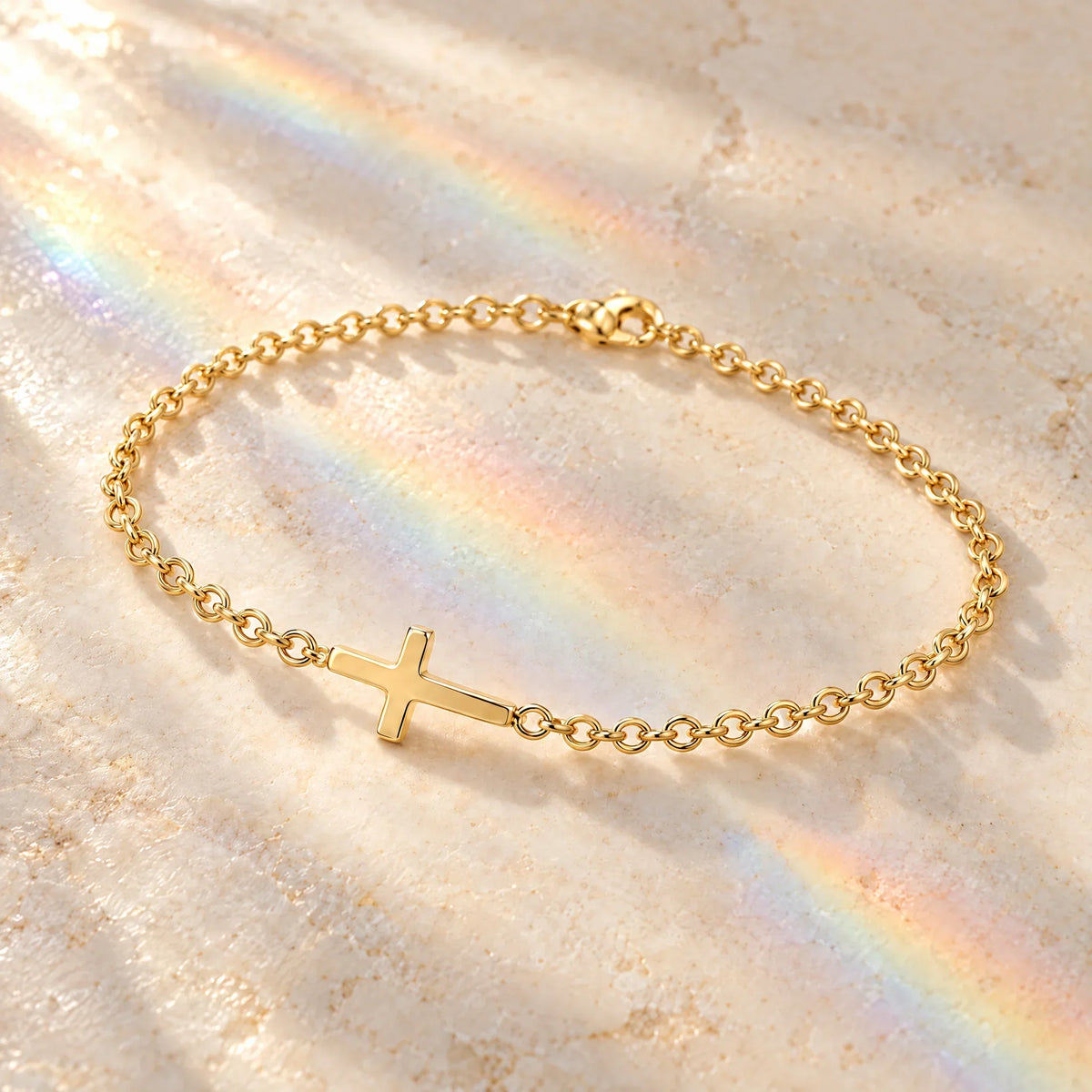Sideways Cross Bracelet