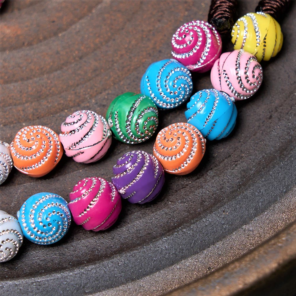 Holy Grail & Miraculous Medal of 8 mm Round Multicolor Acrylic Nylon Cord Rosary