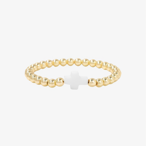 Gold Cross Bracelet