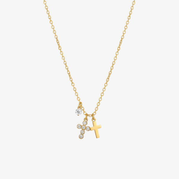 Charm Cross Necklace