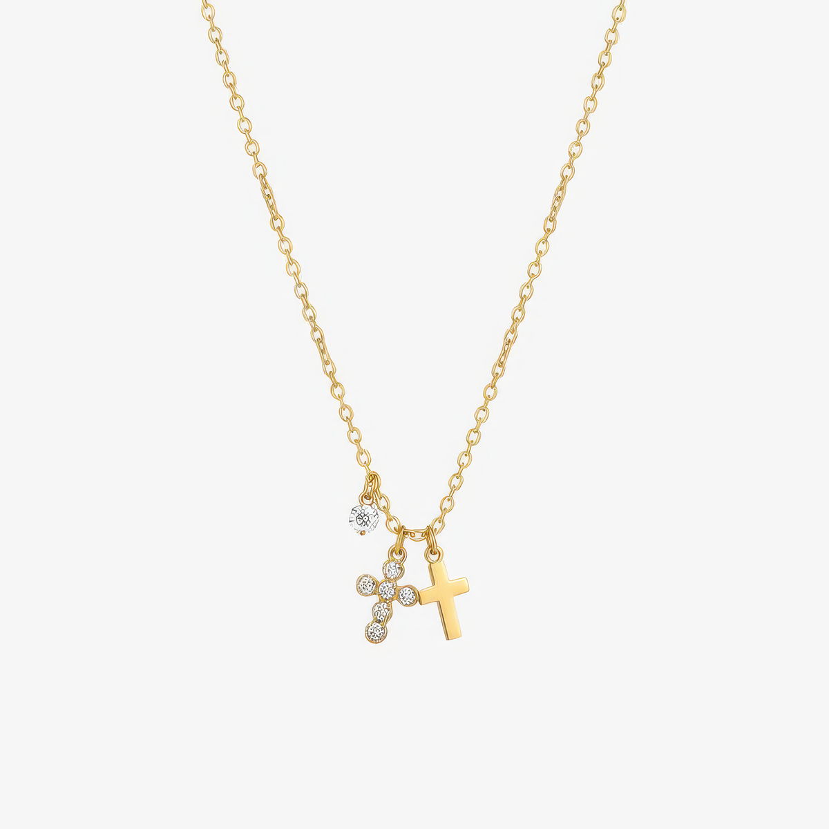 Charm Cross Necklace